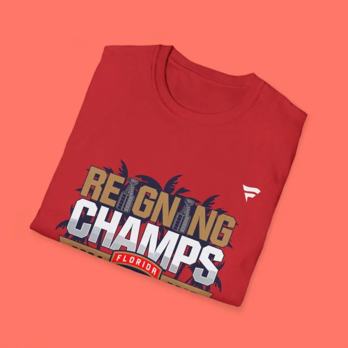 Florida Panthers 2025 Stanley Cup Champions Parade Folded Shirt