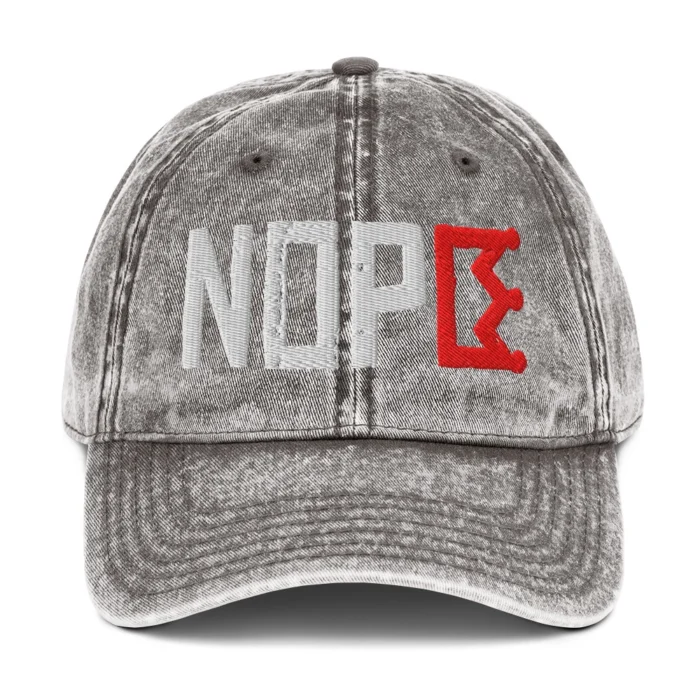 Nope No Kings in America Charcoal Hat