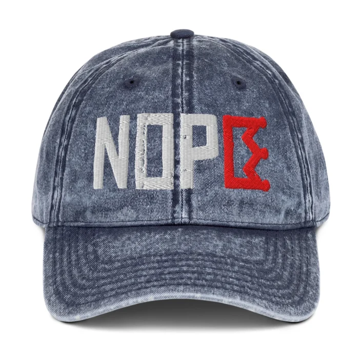 Nope No Kings in America Navy Hat