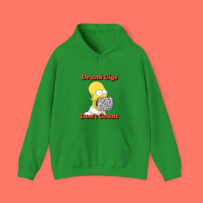 Simpson Drunk Cigs Don't Count Hoodie