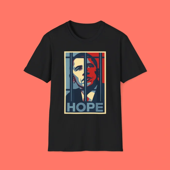 Anti Obama Hope Poster Black Shirt