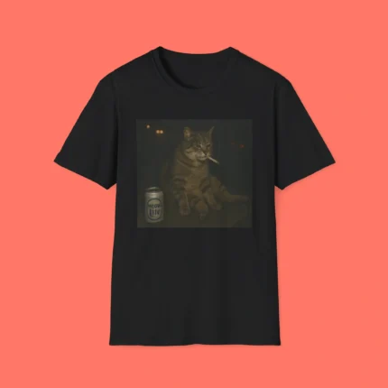 Drunken Smoking Cat Meme Shirt