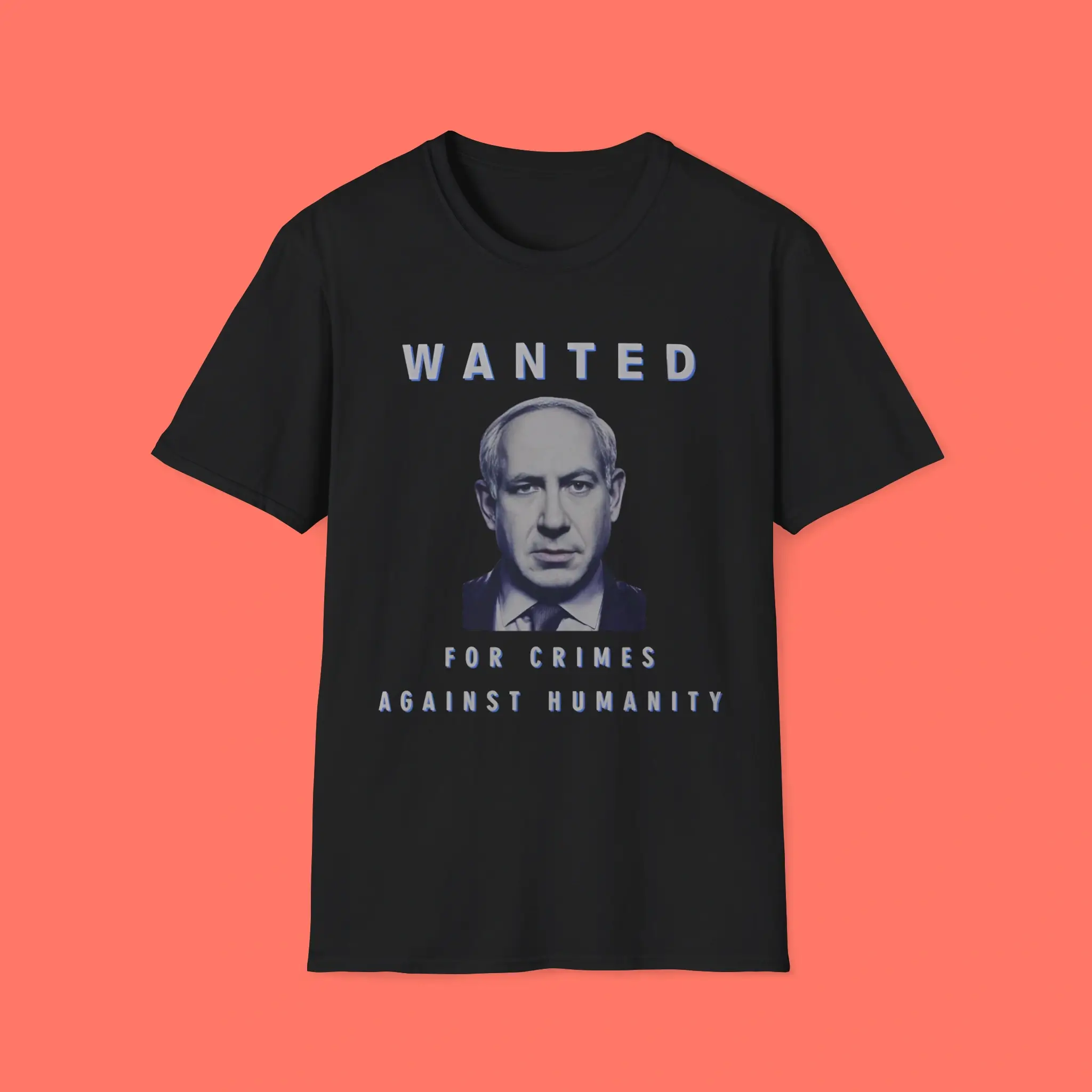 Netanyahu-Wanted-For-Crimes-Against-Humanity-Shirt Netanyahu Wanted For Crimes Against Humanity Shirt