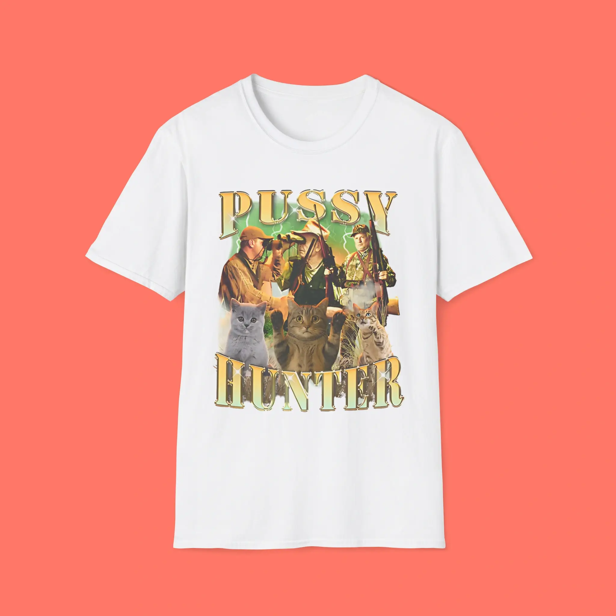 Pussy-Hunter-White-Shirt Pussy Hunter Shirt