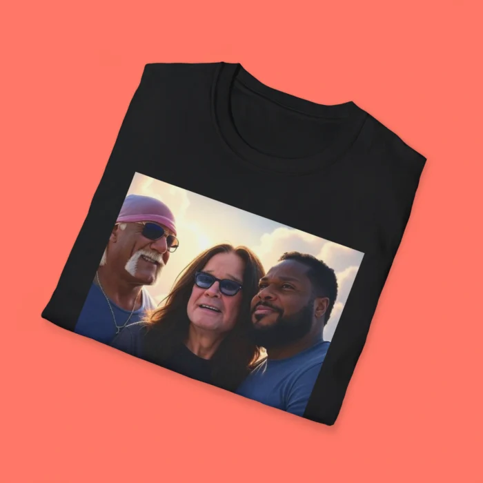 Rip Ozzy Osbourne Hulk Hogan Malcolm-Jamal Folded Shirt