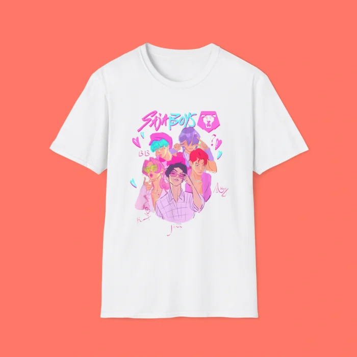 Saja Boys Heartthrob Officially White Shirt