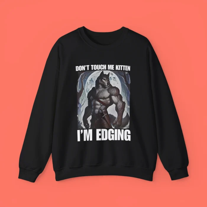 Don't Touch Me Kitten I'm Edging Sweatshirt