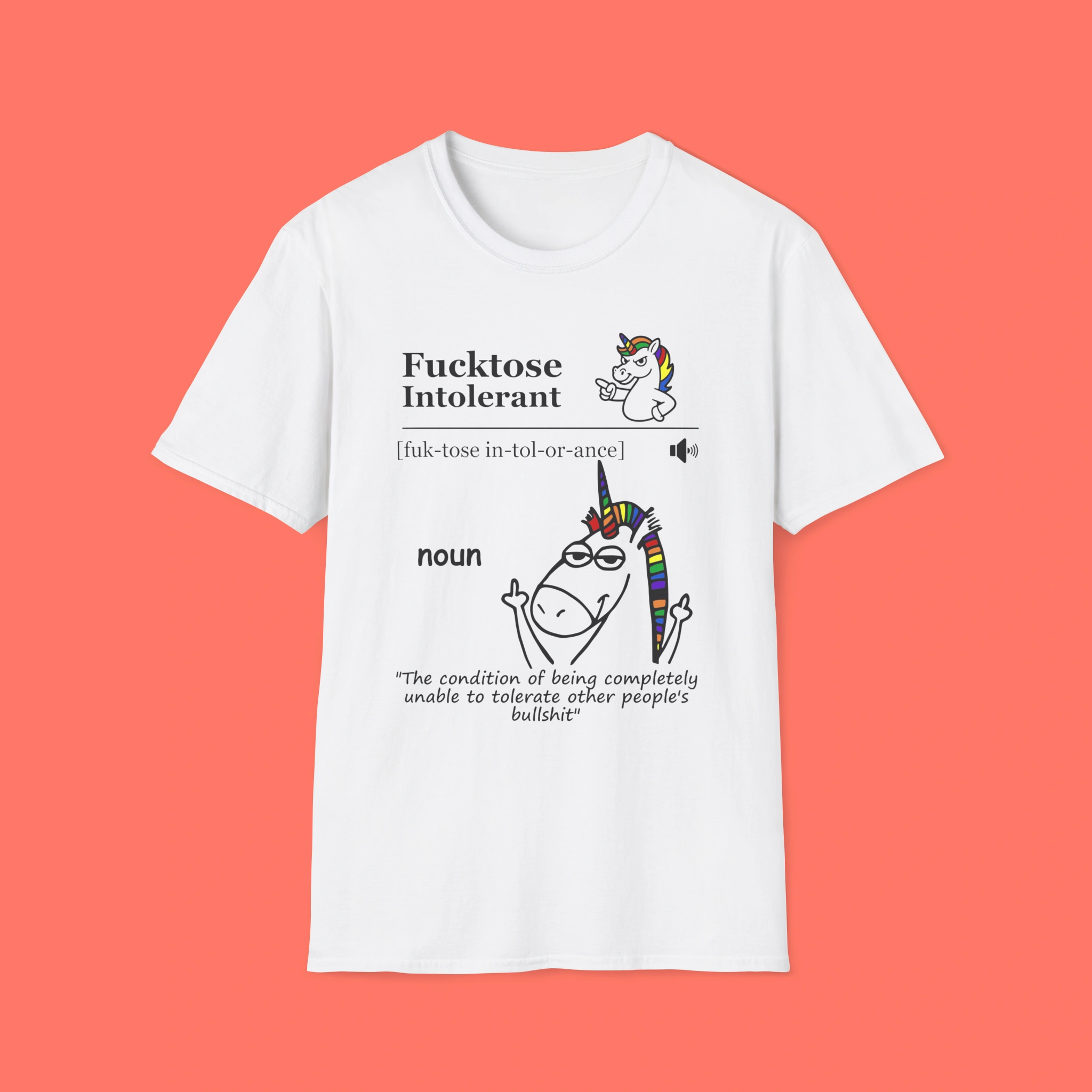 Fucktose-Intolerant-Unable-to-Tolerate-Your-Bullshit-Shirt Fucktose Intolerant Unable to Tolerate Your Bullshit Shirt