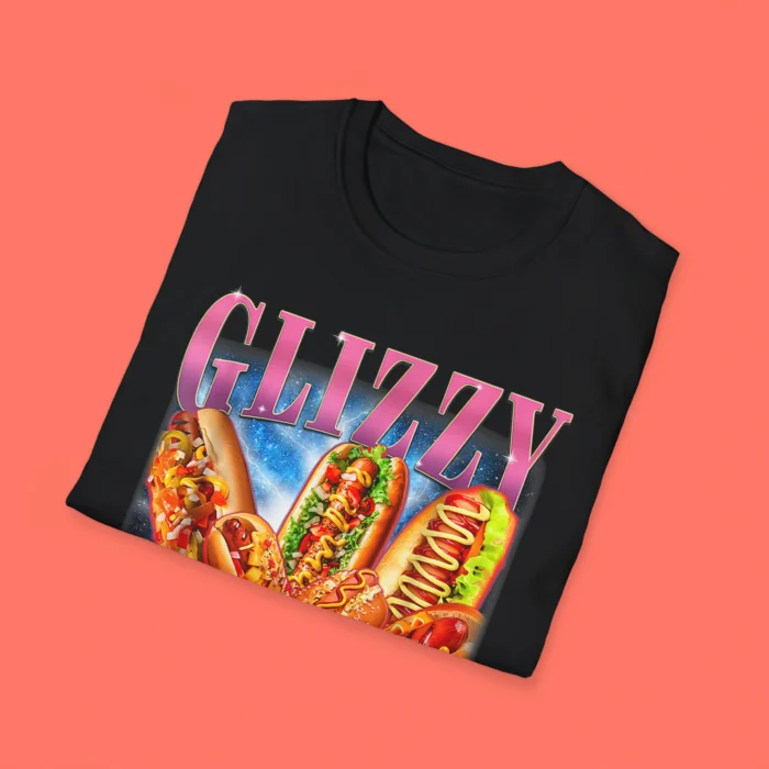 Glizzy Gobbler Meme Hilarious Hot Dog Folded Shirt