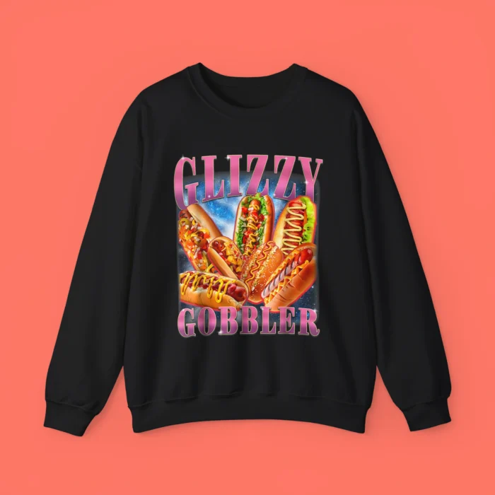 Glizzy Gobbler Meme Hilarious Hot Dog Sweatshirt
