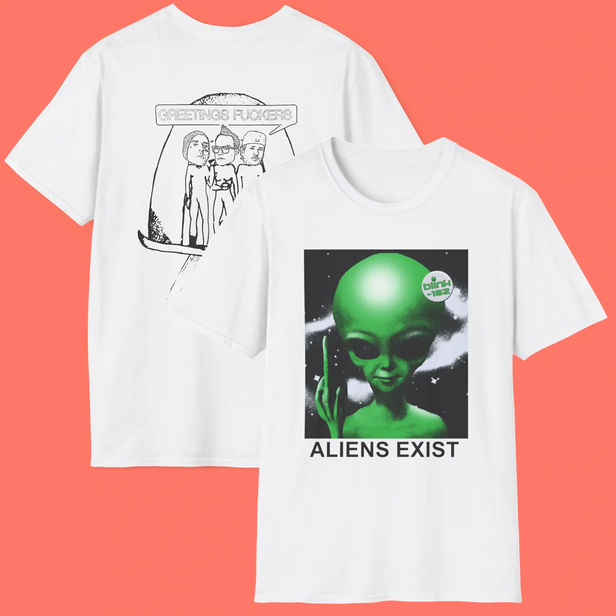 Blink-182 Aliens Exist Shirt - Aliens Exist Blink-182 - OriBubble