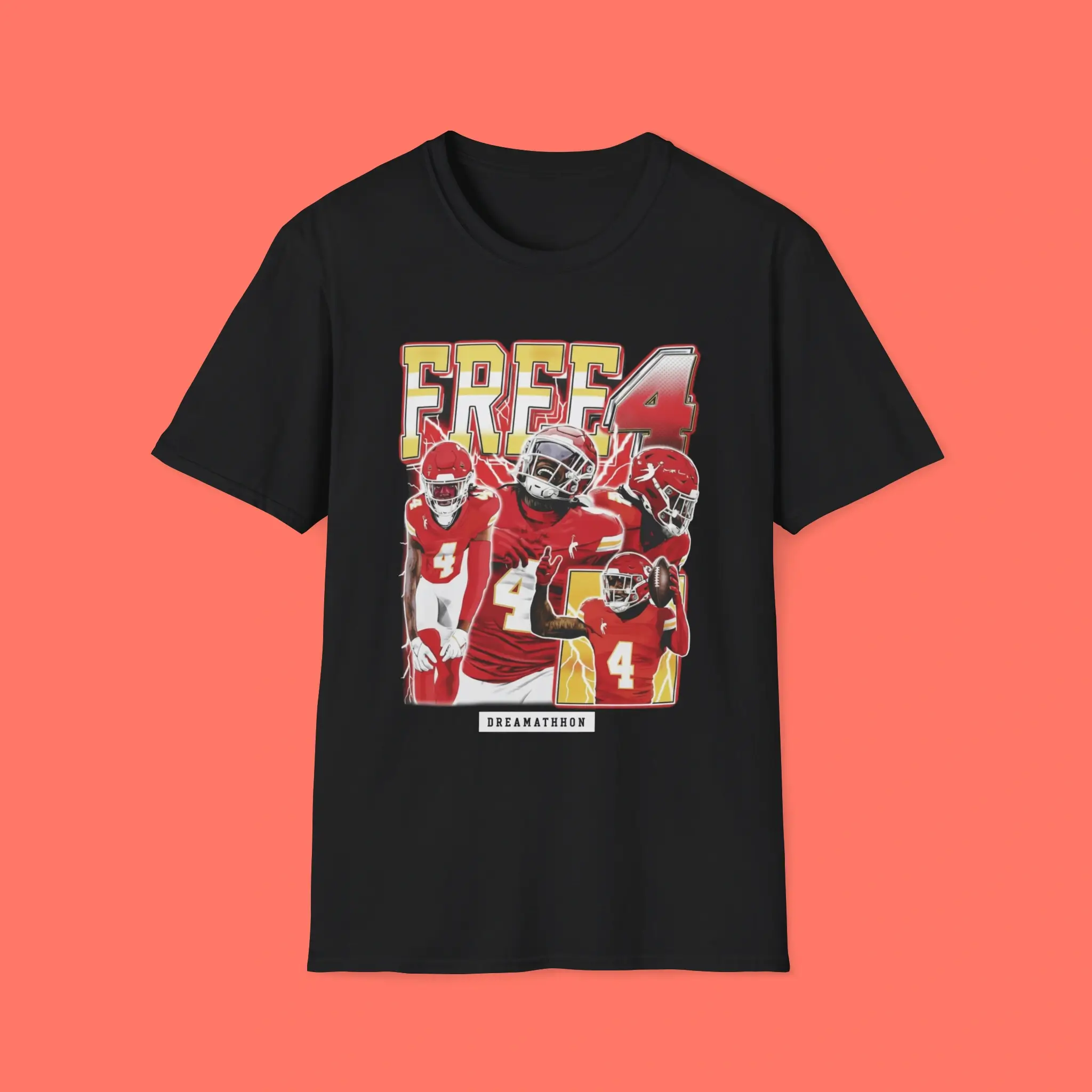 Chiefs-Rashee-Rice-Free-4-Shirt Chiefs Rashee Rice Free 4 Shirt