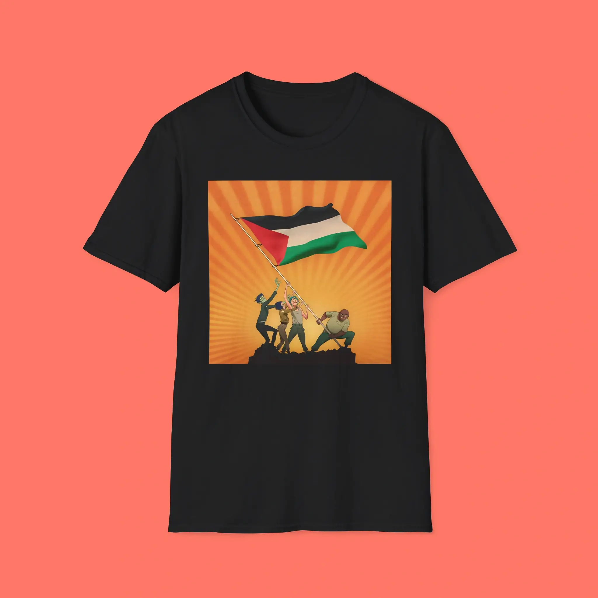Gorillaz-x-Together-For-Palestine-Shirt Gorillaz x Together For Palestine Shirt