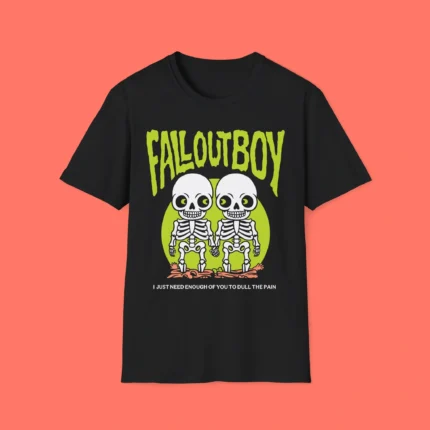 Fall Out Boy Twin Skeleton Shirt