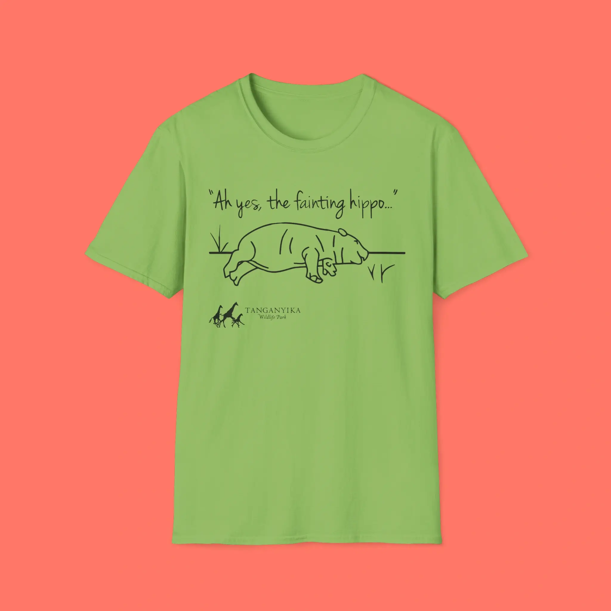 Tanganyika-Wildlife-Park-Fainting-Hippo-Shirt Tanganyika Wildlife Park Fainting Hippo Shirt