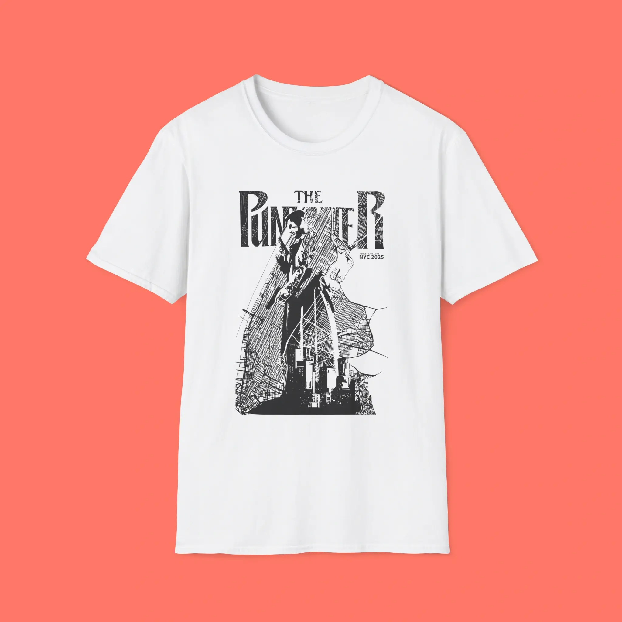 The-Punisher-Heroes-&-Villains-NYC-2025-Shirt The Punisher Heroes & Villains NYC 2025 Shirt