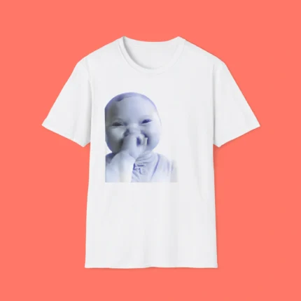AI Baby Holding Laugh Meme Shirt