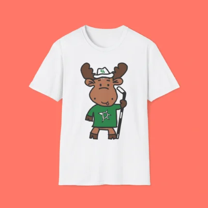 Dallas Stars Doodle Moose Shirt