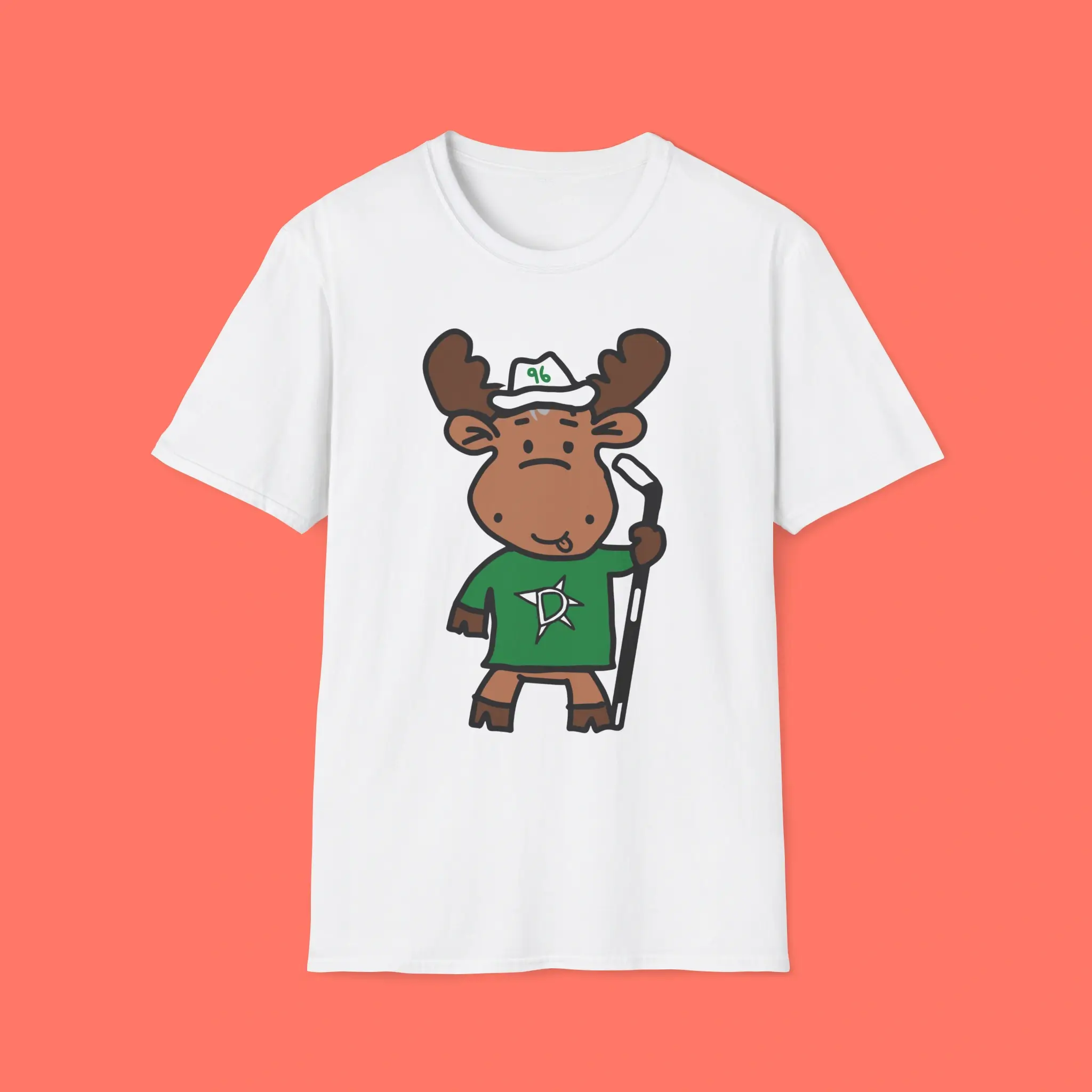 Dallas-Stars-Doodle-Moose-Shirt Dallas Stars Doodle Moose Shirt