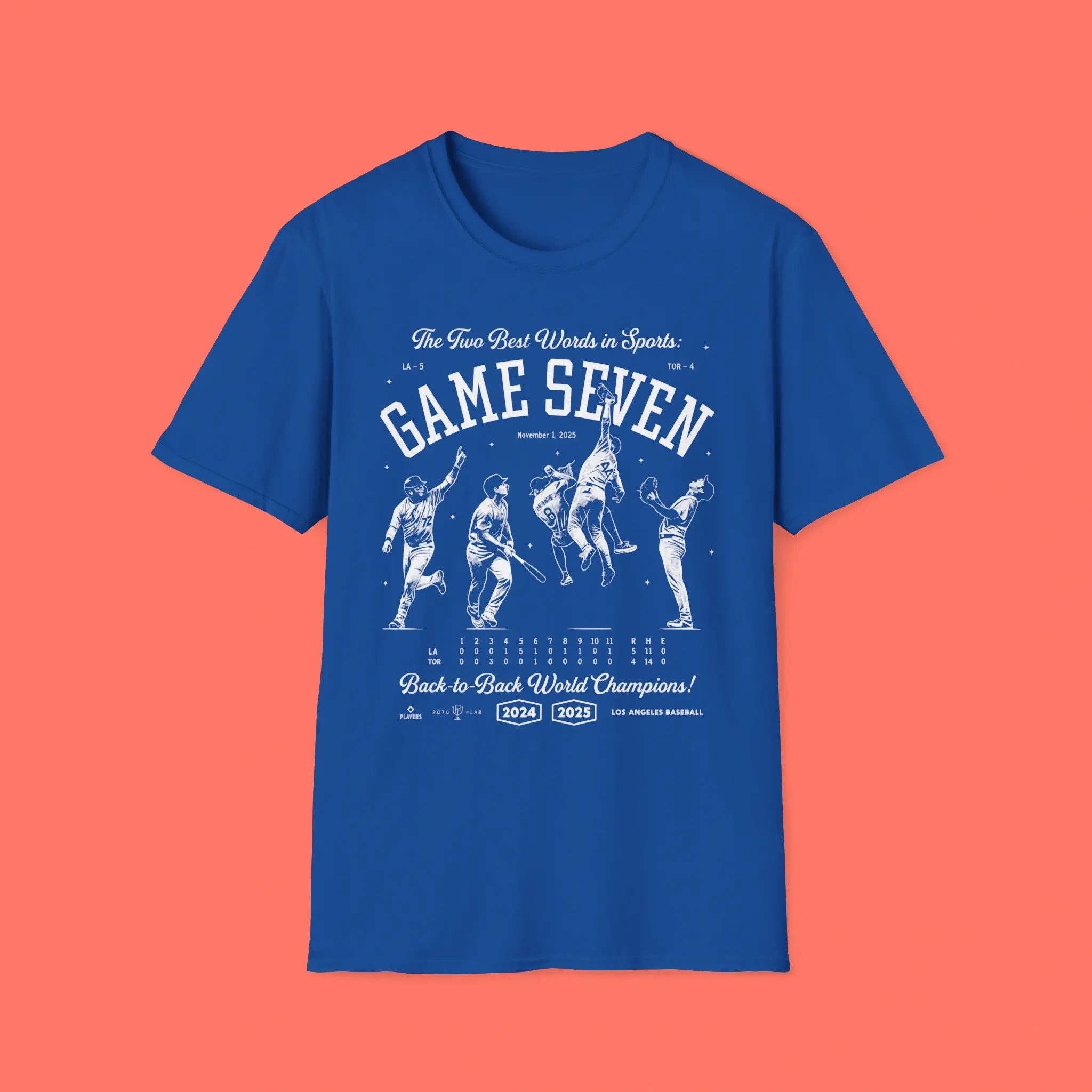 Game-Seven-Shirt-Los-Angeles-Baseball-2025-Back-to-Back-World-Champs-Shirt Game Seven Tee Los Angeles Baseball 2025 Back-to-Back World Champs Shirt