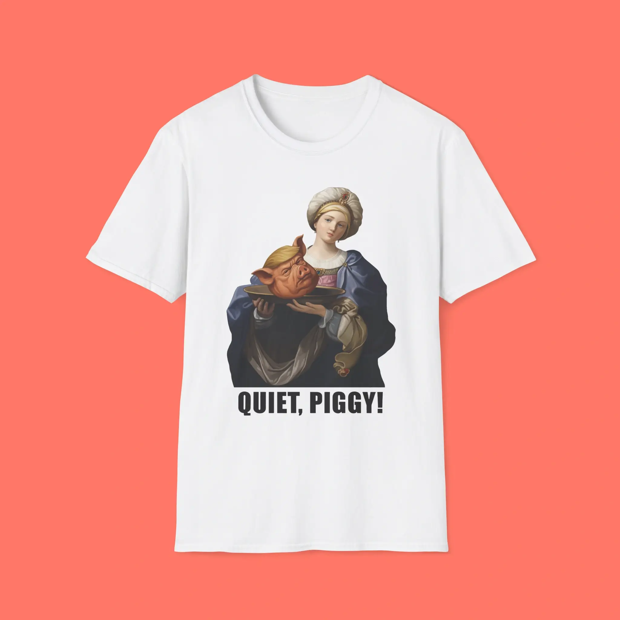 Saint-Holding-Pig-Head-Anti-Trump-Quiet-Piggy-Shirt Saint Holding Pig Head Anti Trump Quiet Piggy Shirt