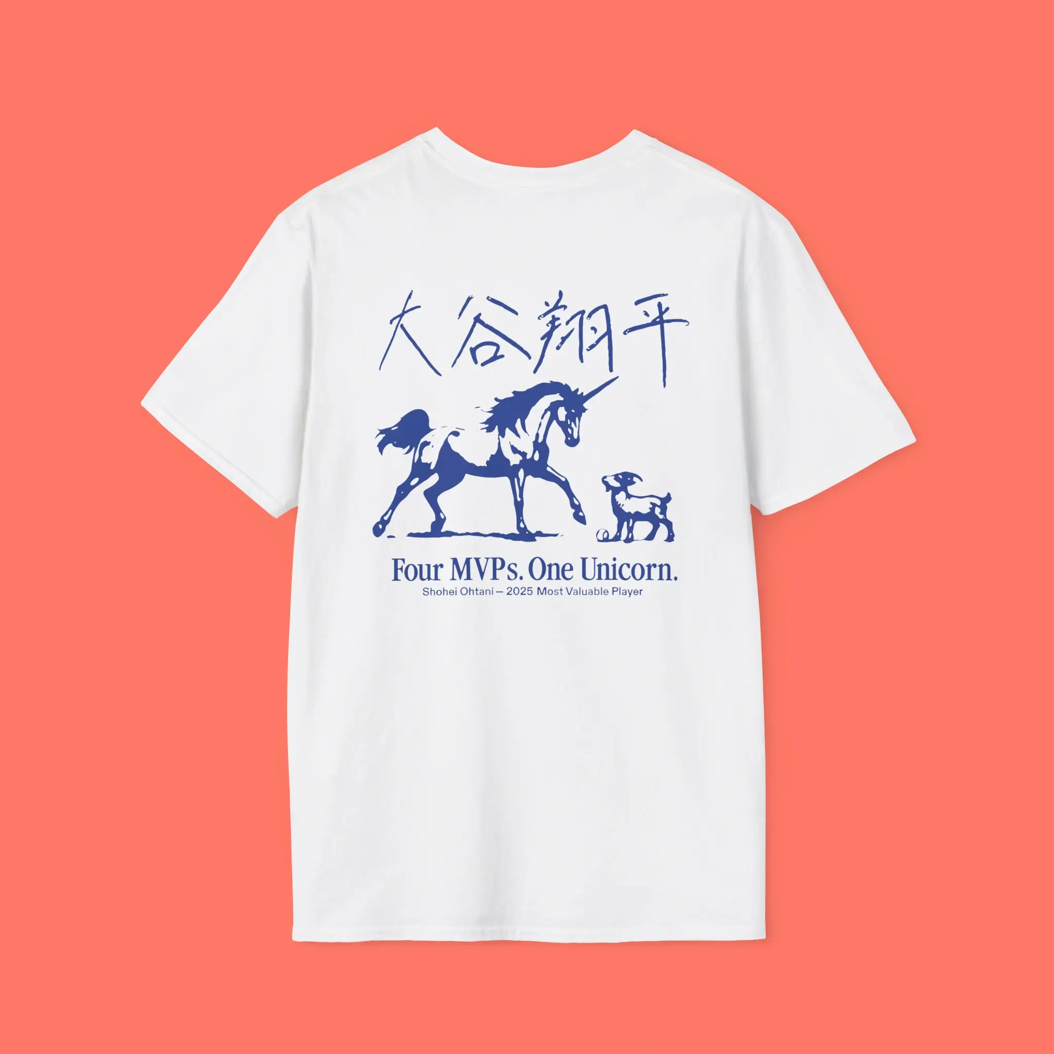 Shohei Ohtani Four MVPs One Unicorn Shirt - Ohtani 2025 MVP Tee