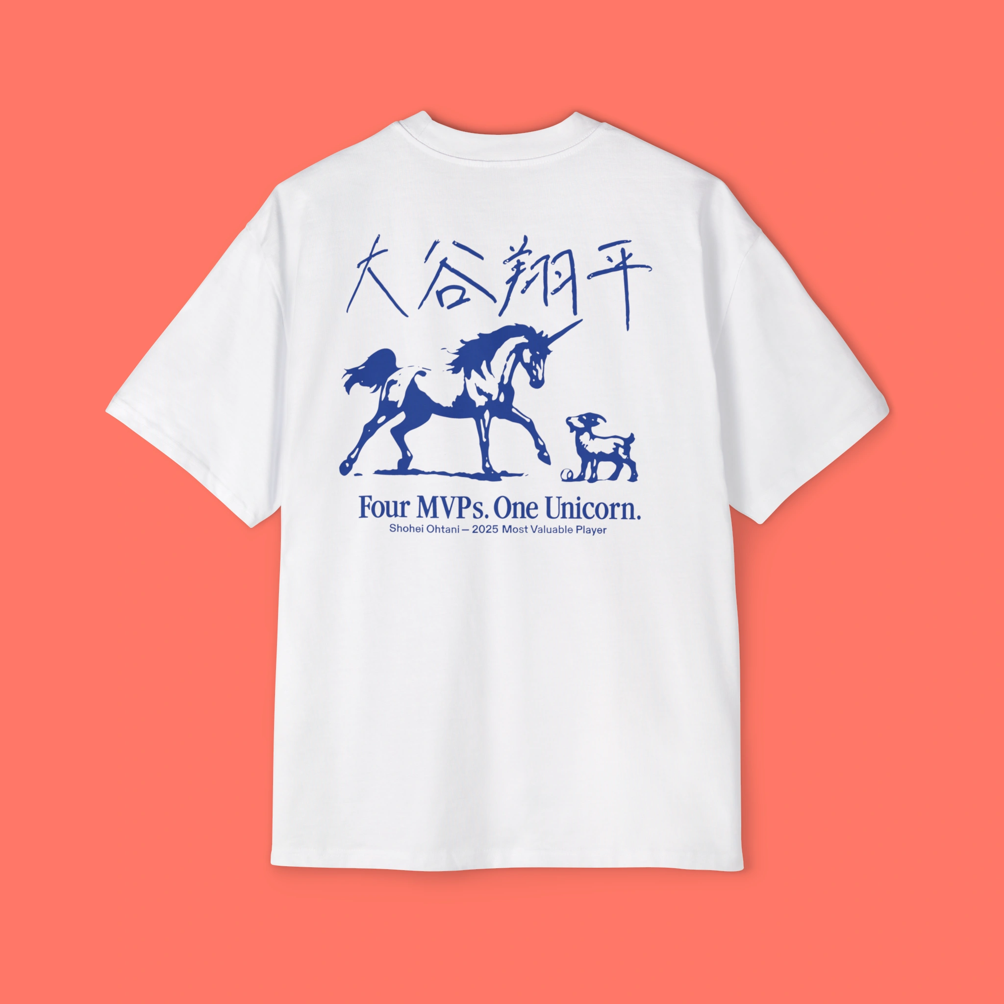 Shohei Ohtani Four MVPs One Unicorn Shirt - Ohtani 2025 MVP Tee