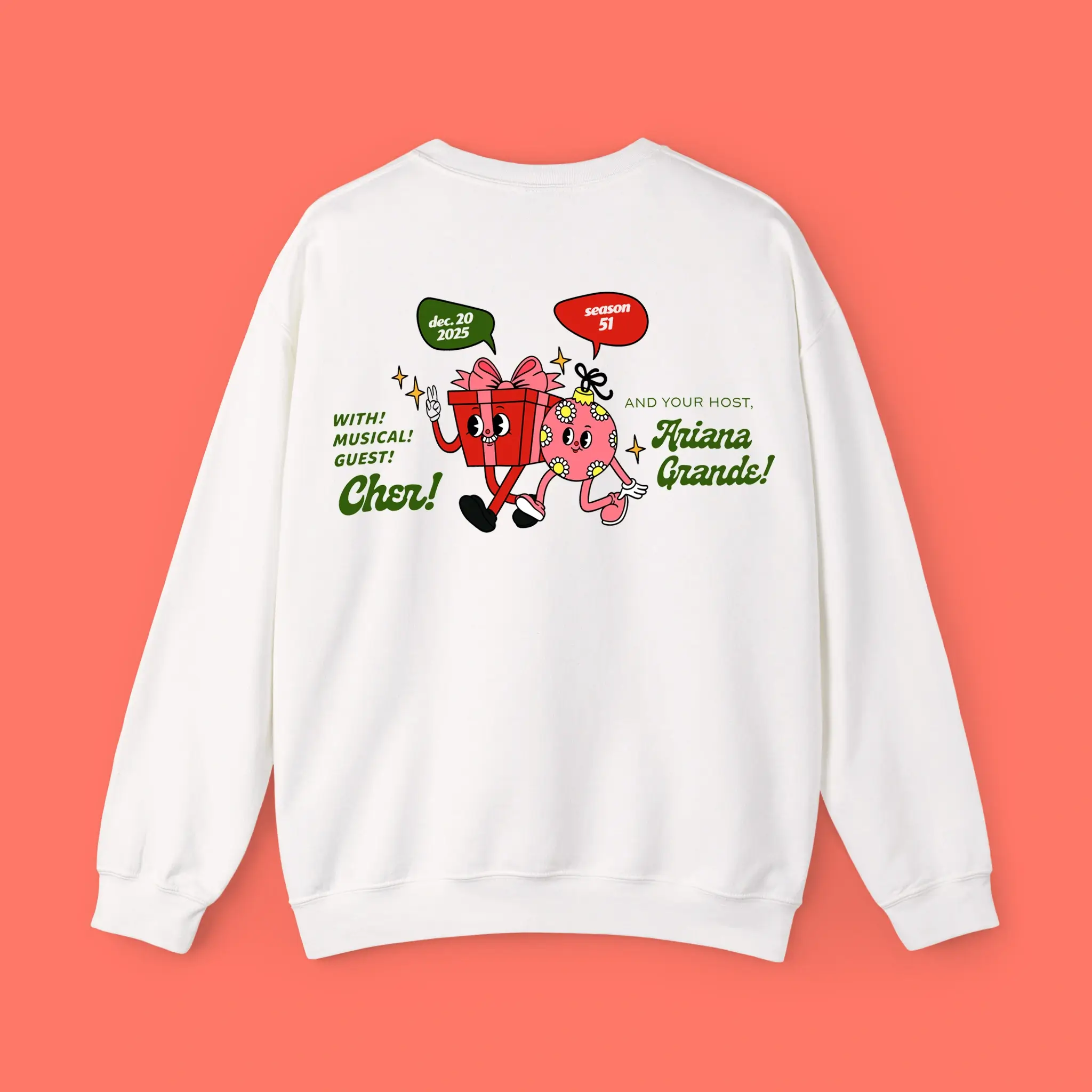 With-Musical-Guest-Cher-And-Your-Host-Ariana-Grande-Sweatshirt With Musical Guest Cher And Your Host Ariana Grande Sweatshirt