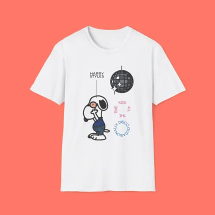 Harry Styles Peanuts Snoopy Kiss All The Time Disco Occasionally Shirt
