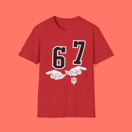 Indiana Hoosiers Football 6 7 Meme Shirt