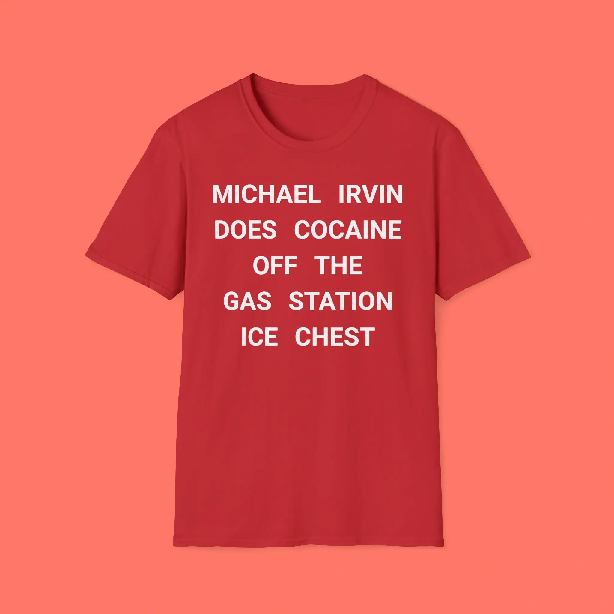 Michael-Irvin-Does-Cocaine-Off-The-Gas-Station-Ice-Chest-Shirt Michael Irvin Does Cocaine Off The Gas Station Ice Chest Shirt