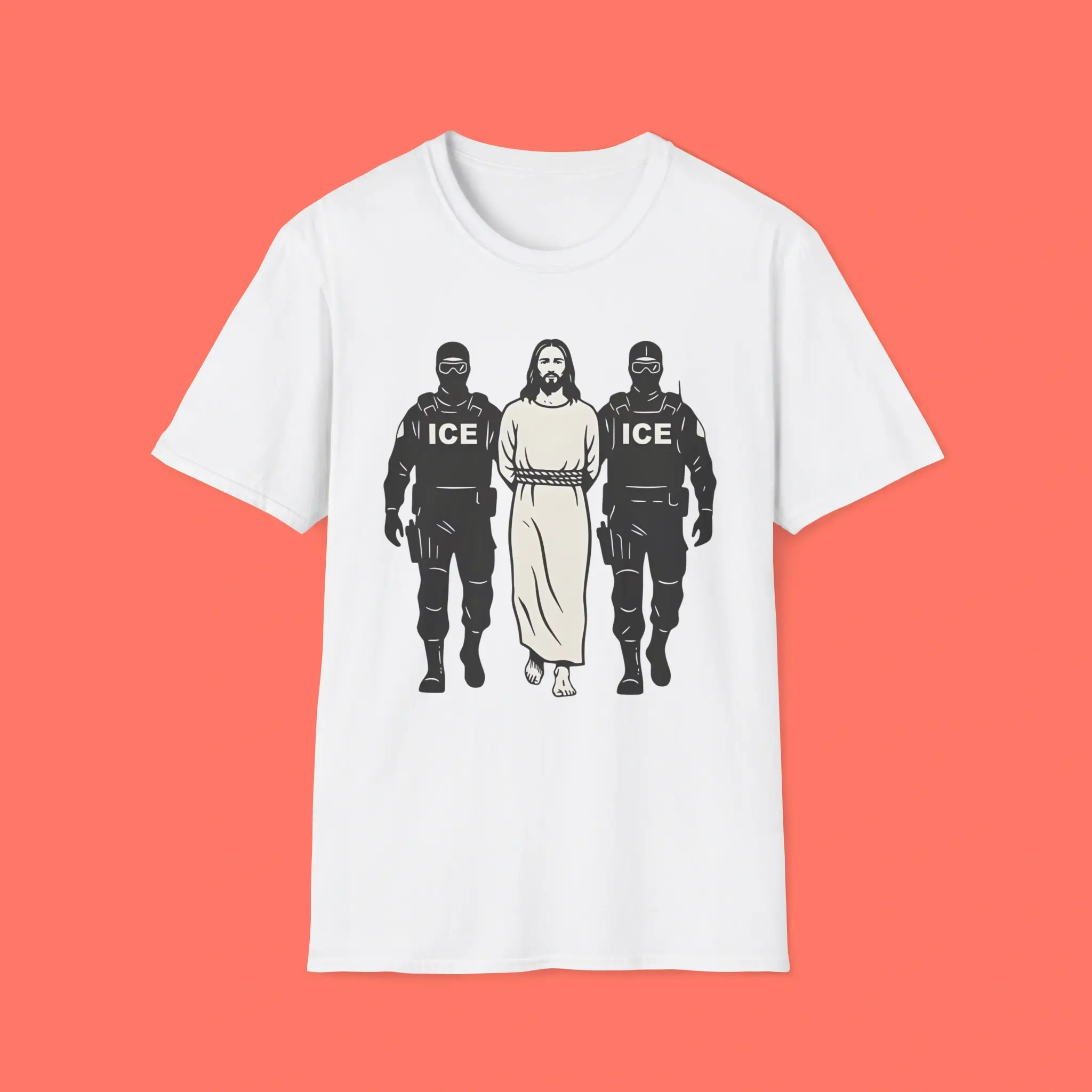 Anti-ICE-Jesus-Arrested-Shirt Anti-ICE Jesus Arrested Shirt