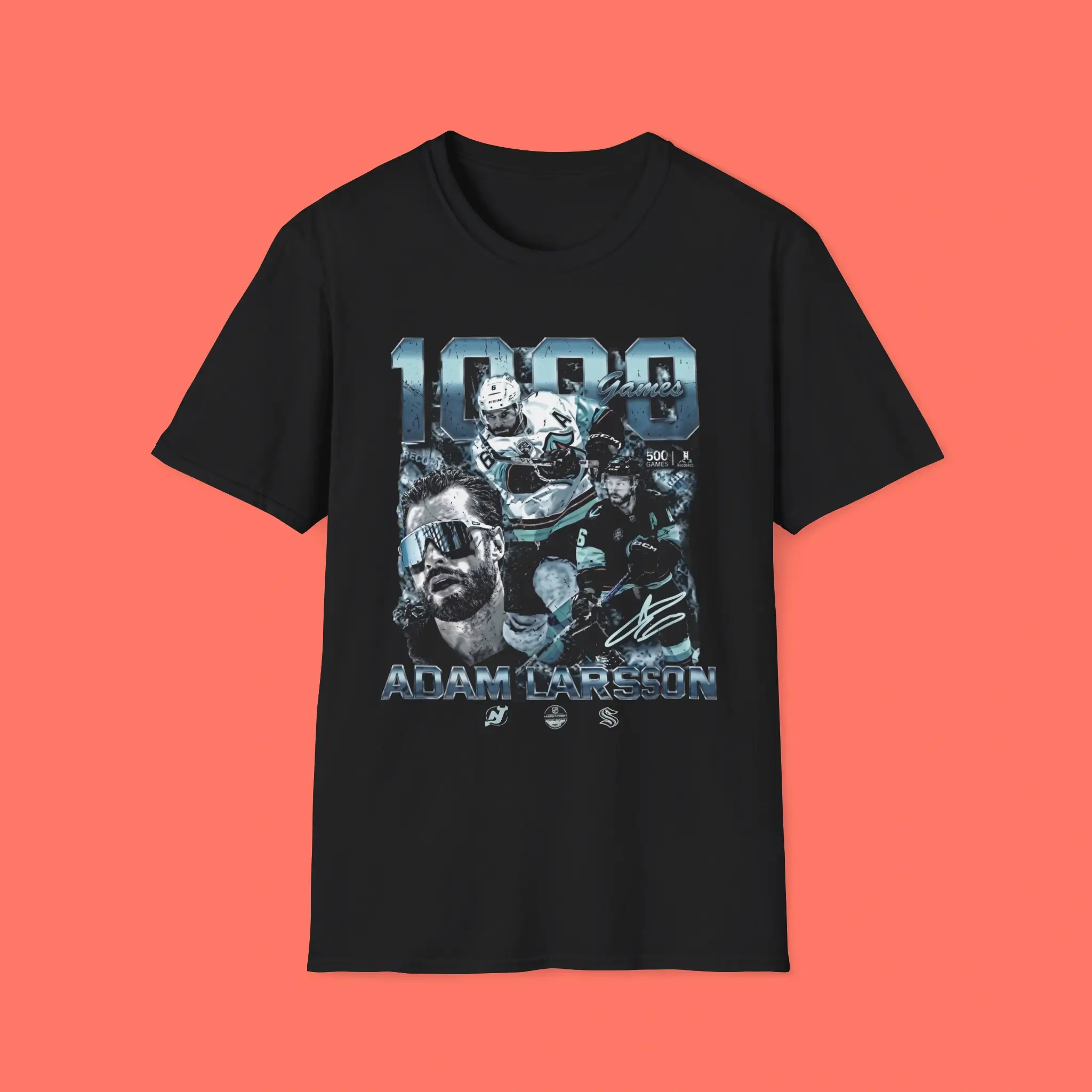 Adam-Lars-1000-Game-Shirt Adam Larsson 1000 Games Shirt