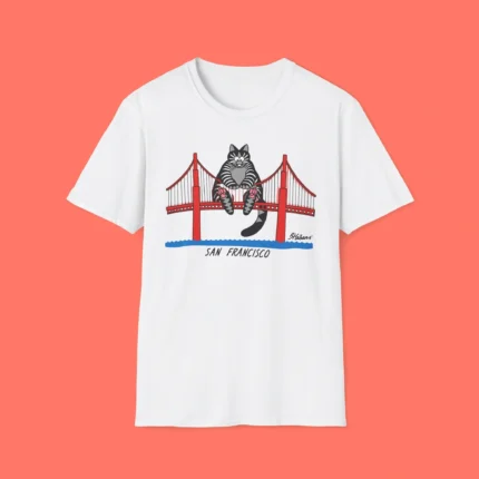 B Kliban Cat San Francisco Bridge Ryan Gosling Shirt