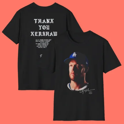 Born X Raised Dodgers Thank You Kershaw Shirt
