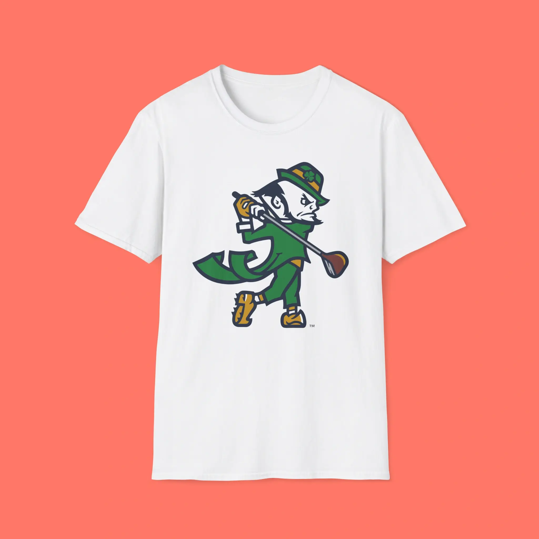 Notre-Dame-Golf-Leprechaun-Shirt Notre Dame Golf Leprechaun Shirt