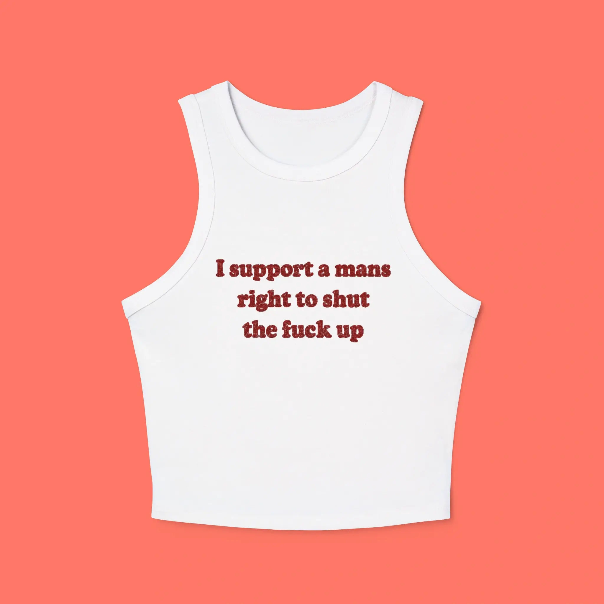 Support-A-Mans-Right-To-STFU-Crop-Tank-Top Support A Mans Right To STFU Lili Reinhart Baby Tank