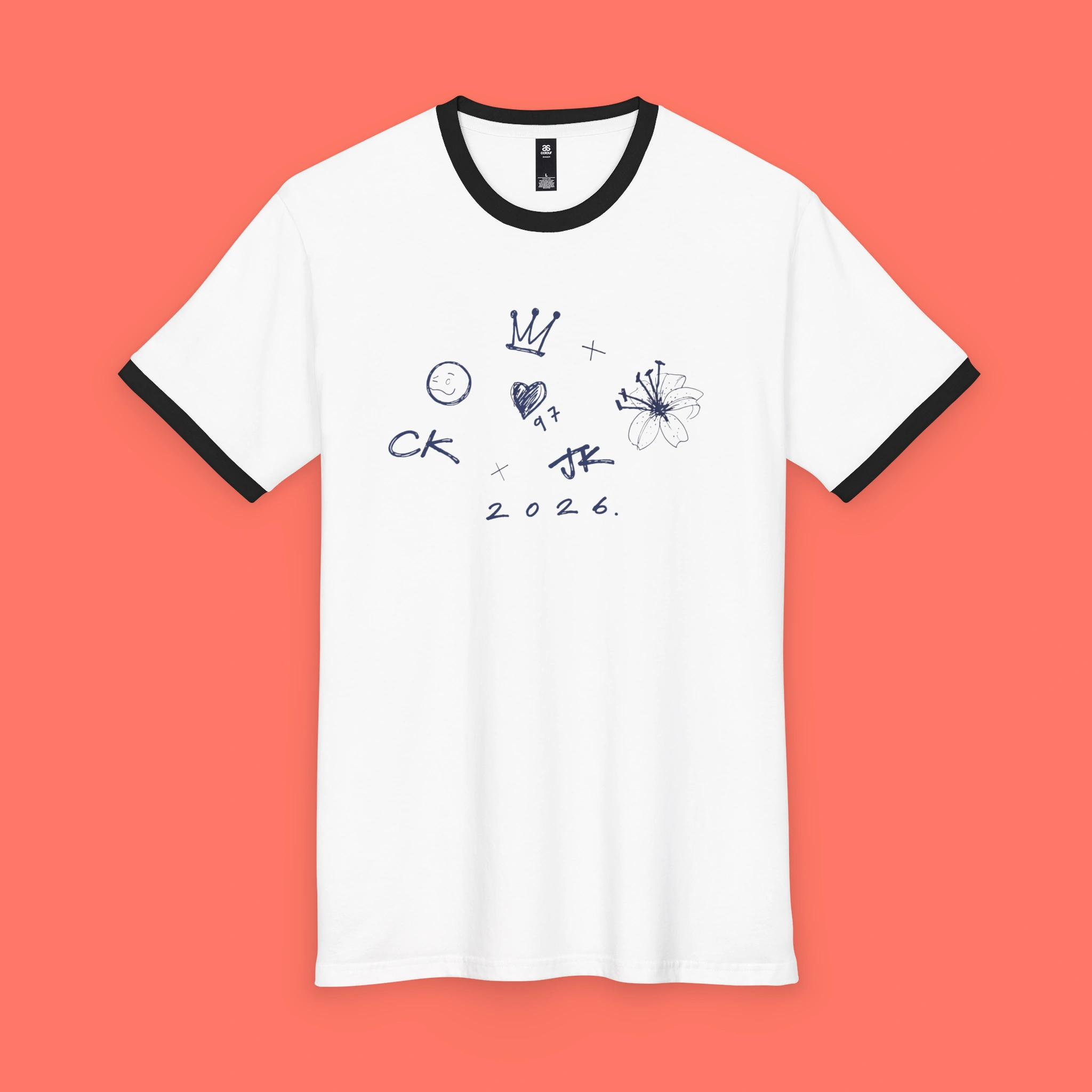 Jung Kook for   Tシャツ XS CK x Jungkook 2026 Shirt - OriBubble