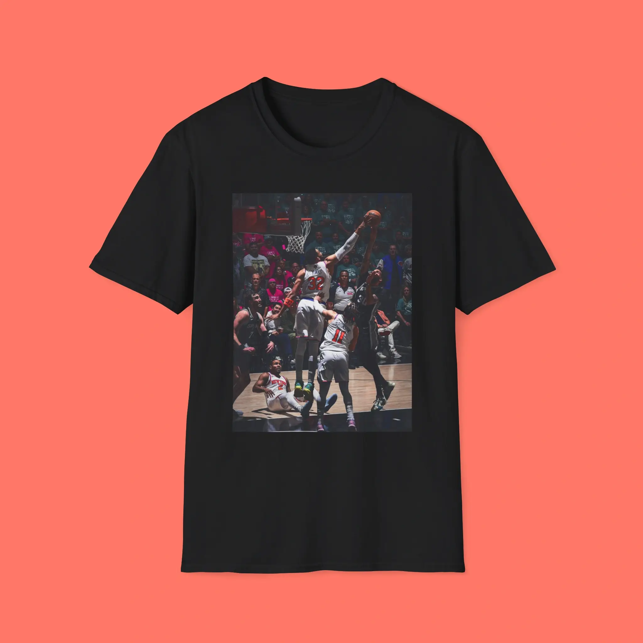 Karl-Anthony Towns Blocks Julian Champagnie Shirt