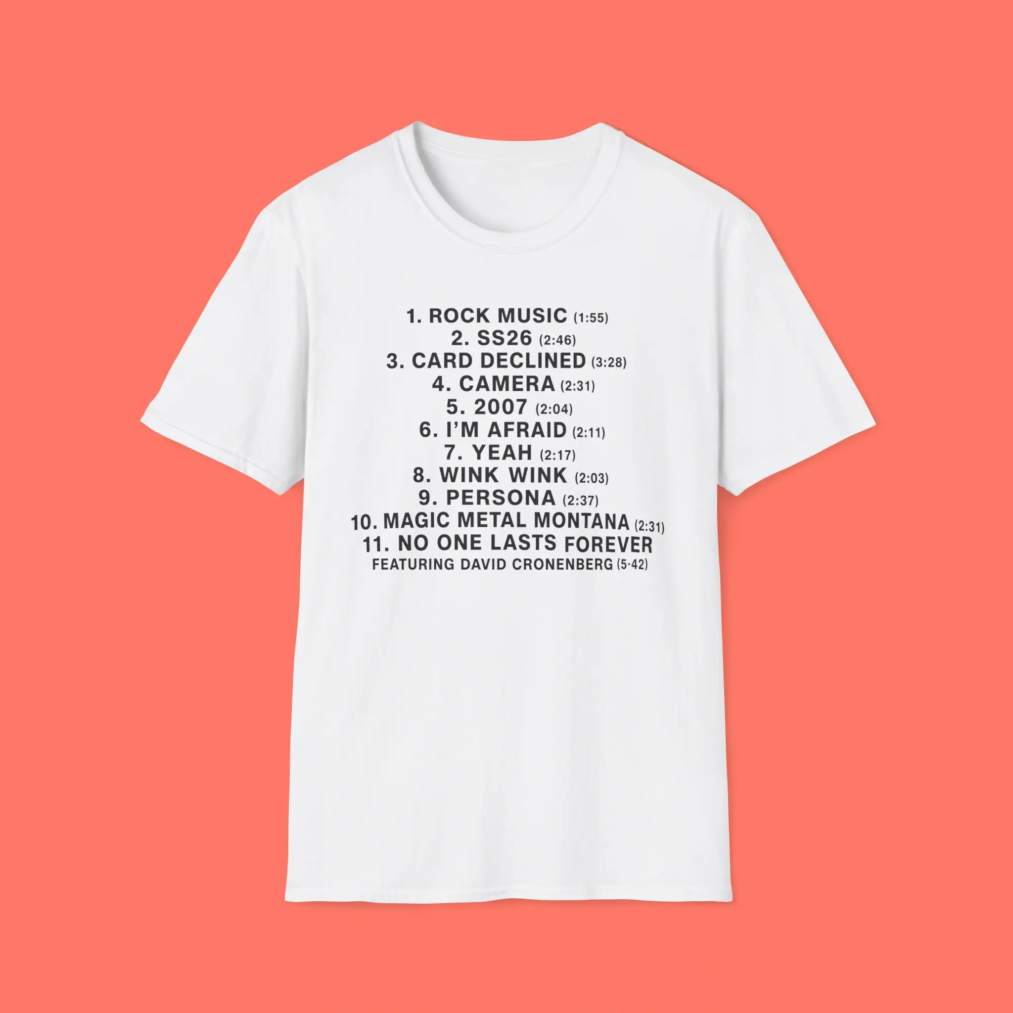 Charli XCX Rock Music Album Tracklist Shirt