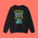 Heart Says Pit Knees Say Sit Sweatshirt